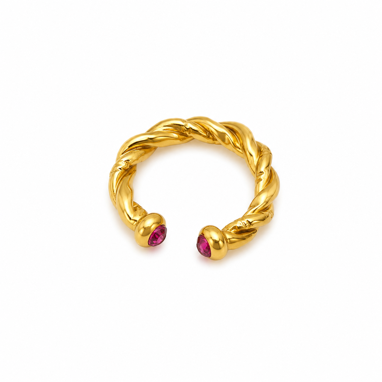 Anello “Twist” | in acciaio inox