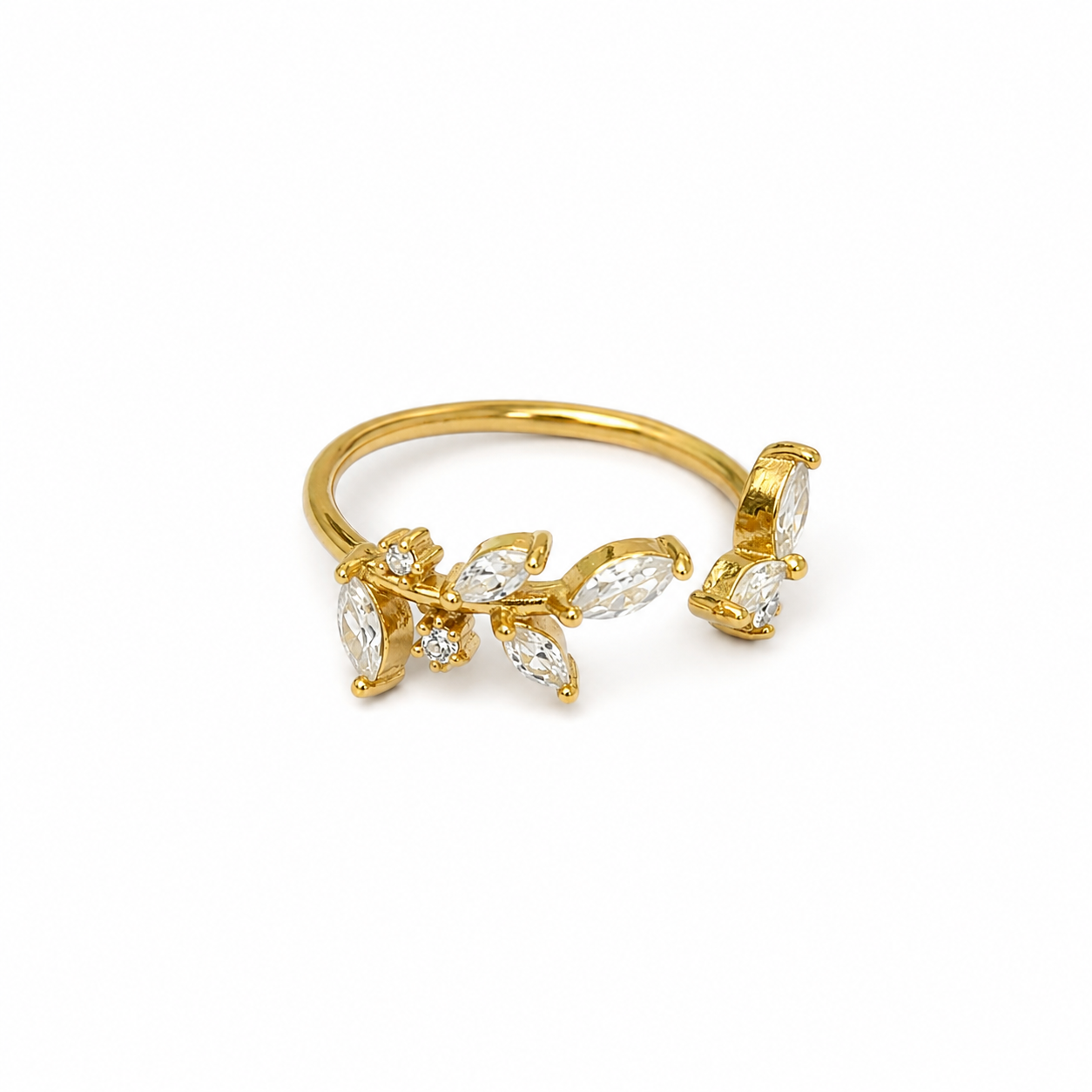 Anello “Leafy” | in acciaio inox