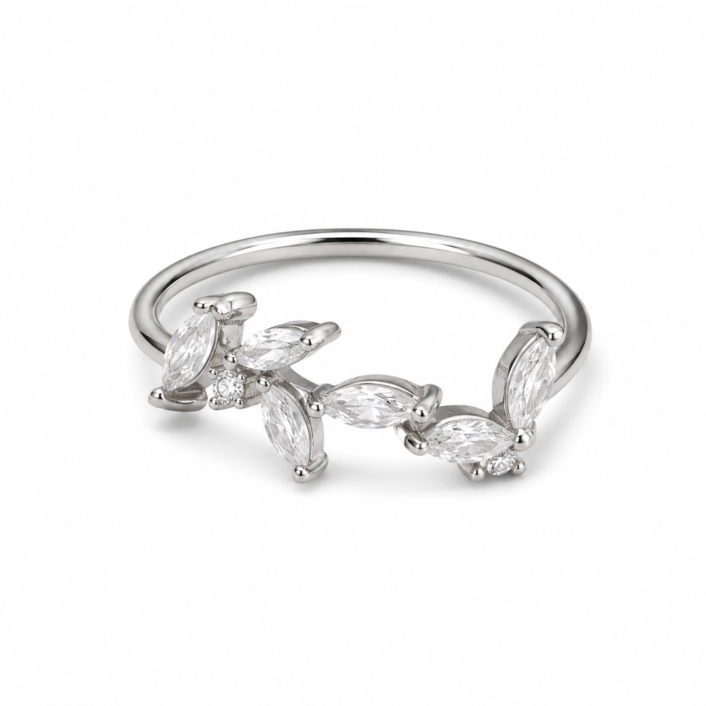 Anello “Leafy” | in acciaio inox