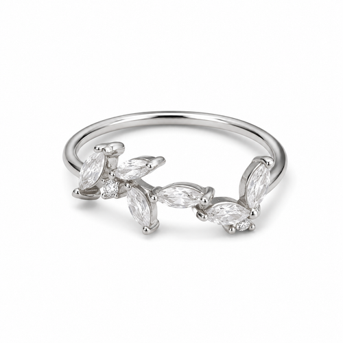 Anello “Leafy” | in acciaio inox