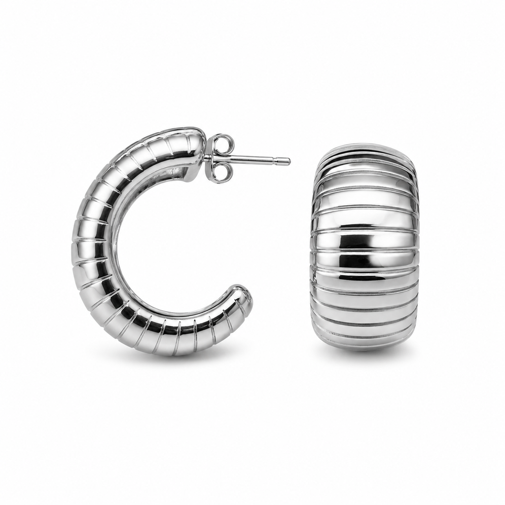 Orecchini “Tube” | in acciaio inox