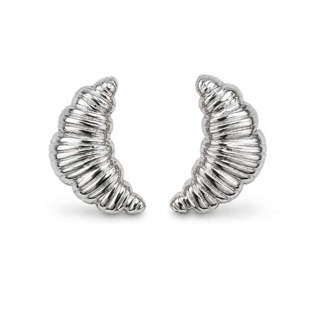 Orecchini "Cornetti" | in acciaio inox