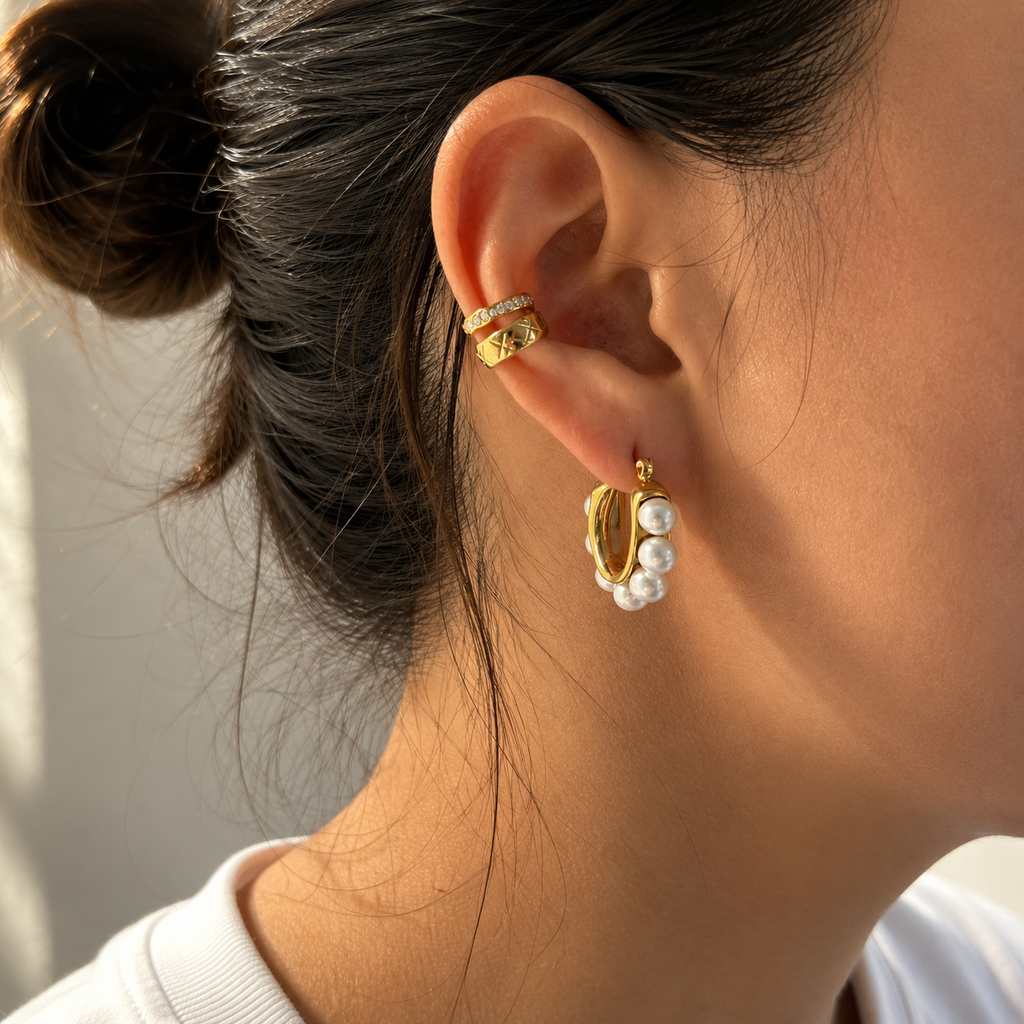 Orecchini “Coroncina” | in acciaio inox