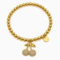 Bracciale “Ciliegina” | elastico | in acciaio inox