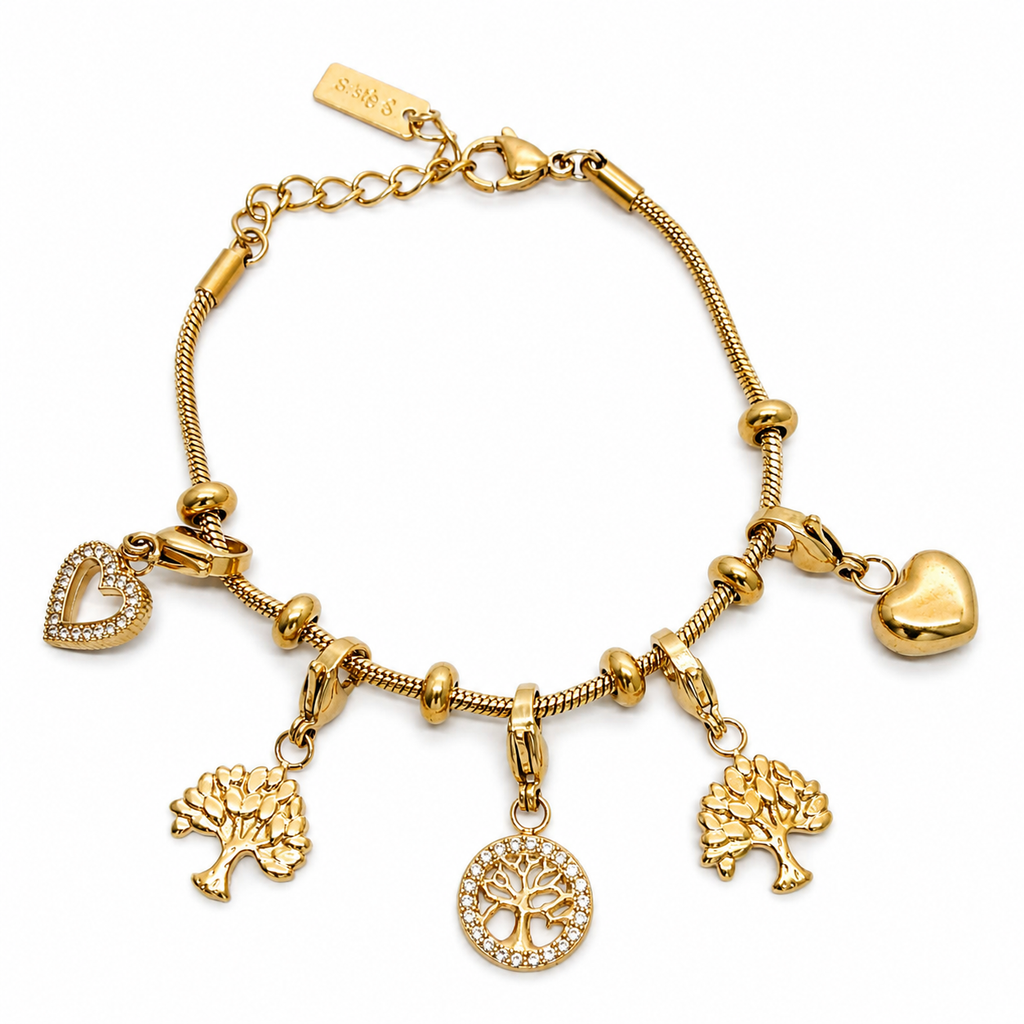 Bracciale “Doppio Giardino” | in acciaio inox