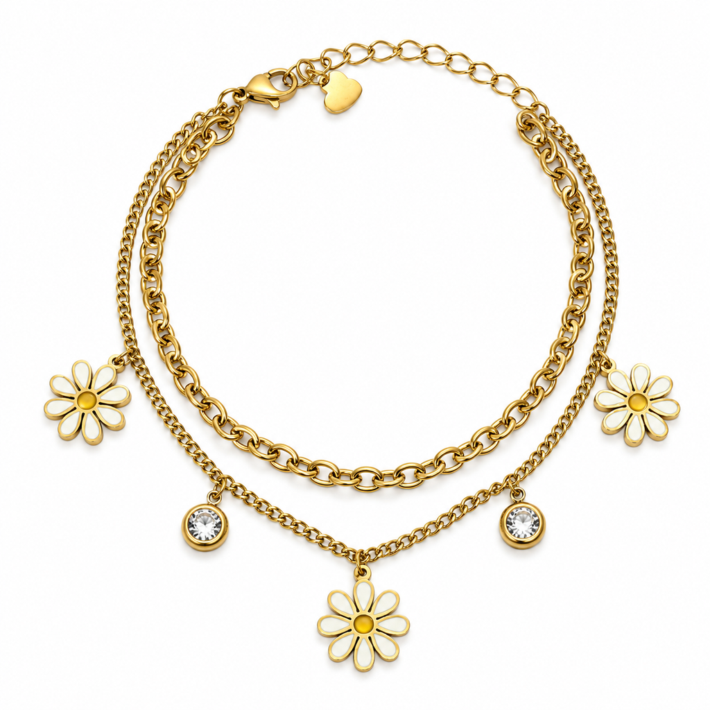 Bracciale “Doppio Giardino” | in acciaio inox