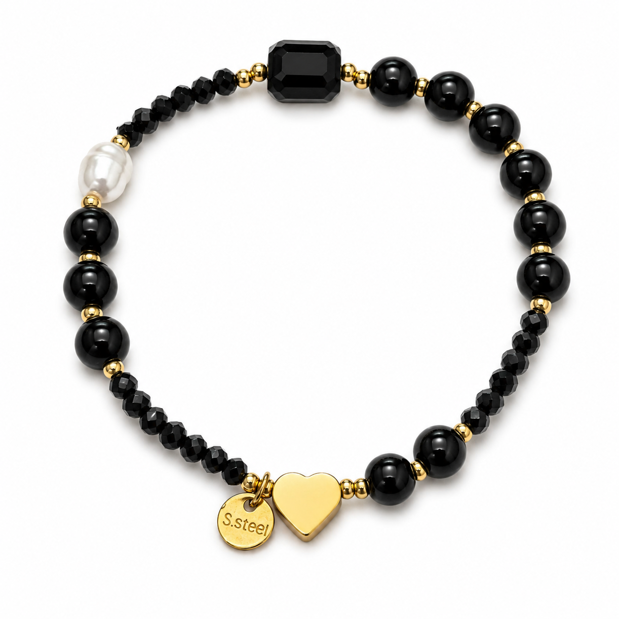 Bracciale “Carezza” | elastico | in acciaio inox
