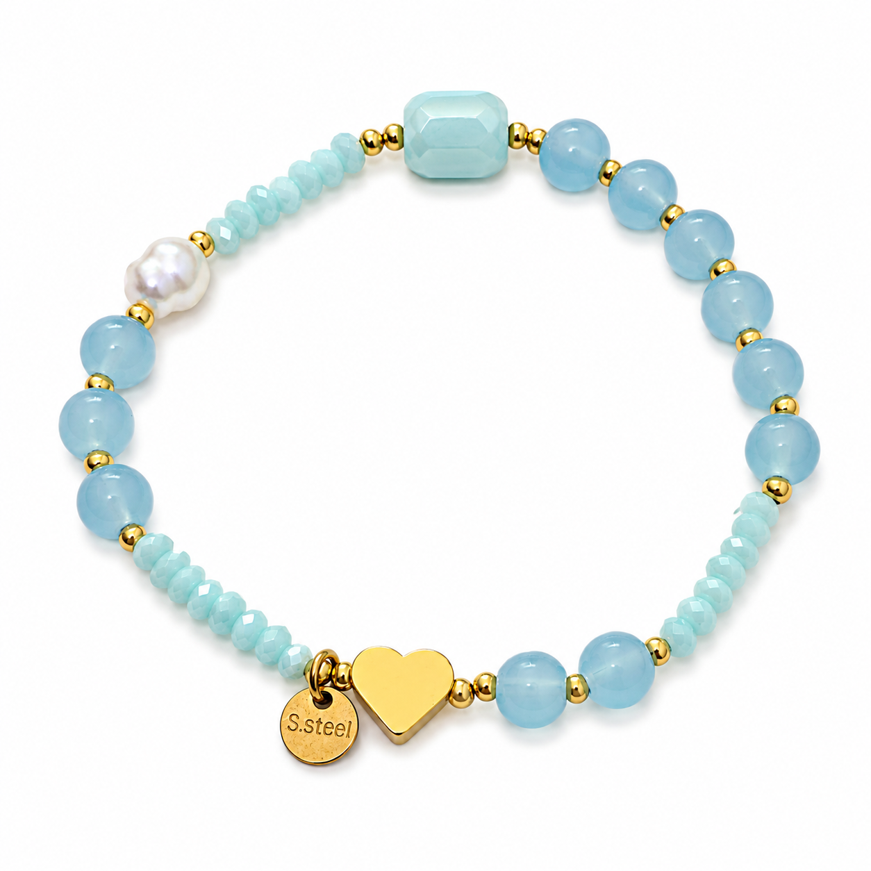 Bracciale “Carezza” | elastico | in acciaio inox