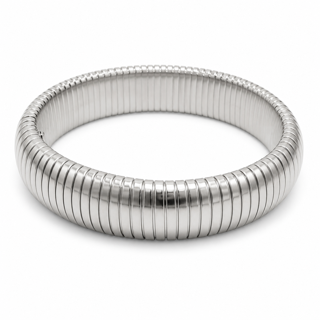 Bracciale “Plissé” | in acciaio inox