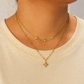 Collana “Doppia Stella” | in acciaio inox