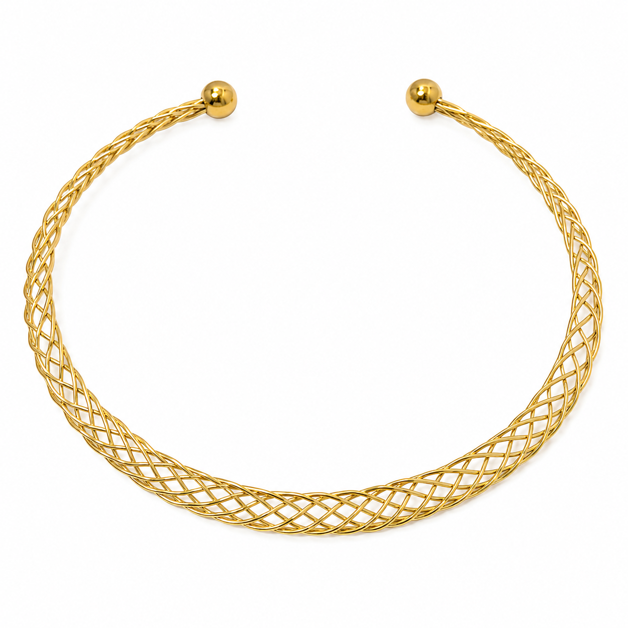 Collana “Intreccio” | semirigido | in acciaio inox