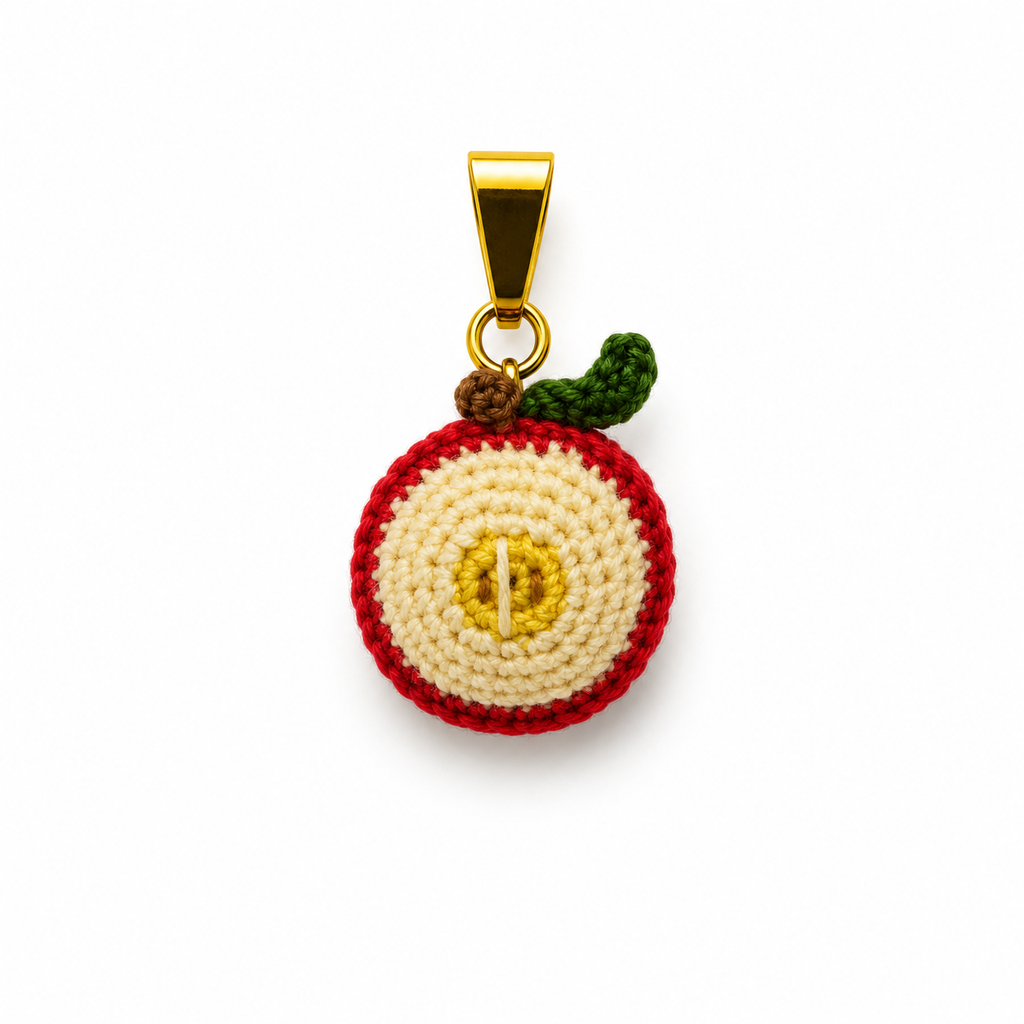 Ciondolo “Frutteto” | 2CM |in micro uncinetto