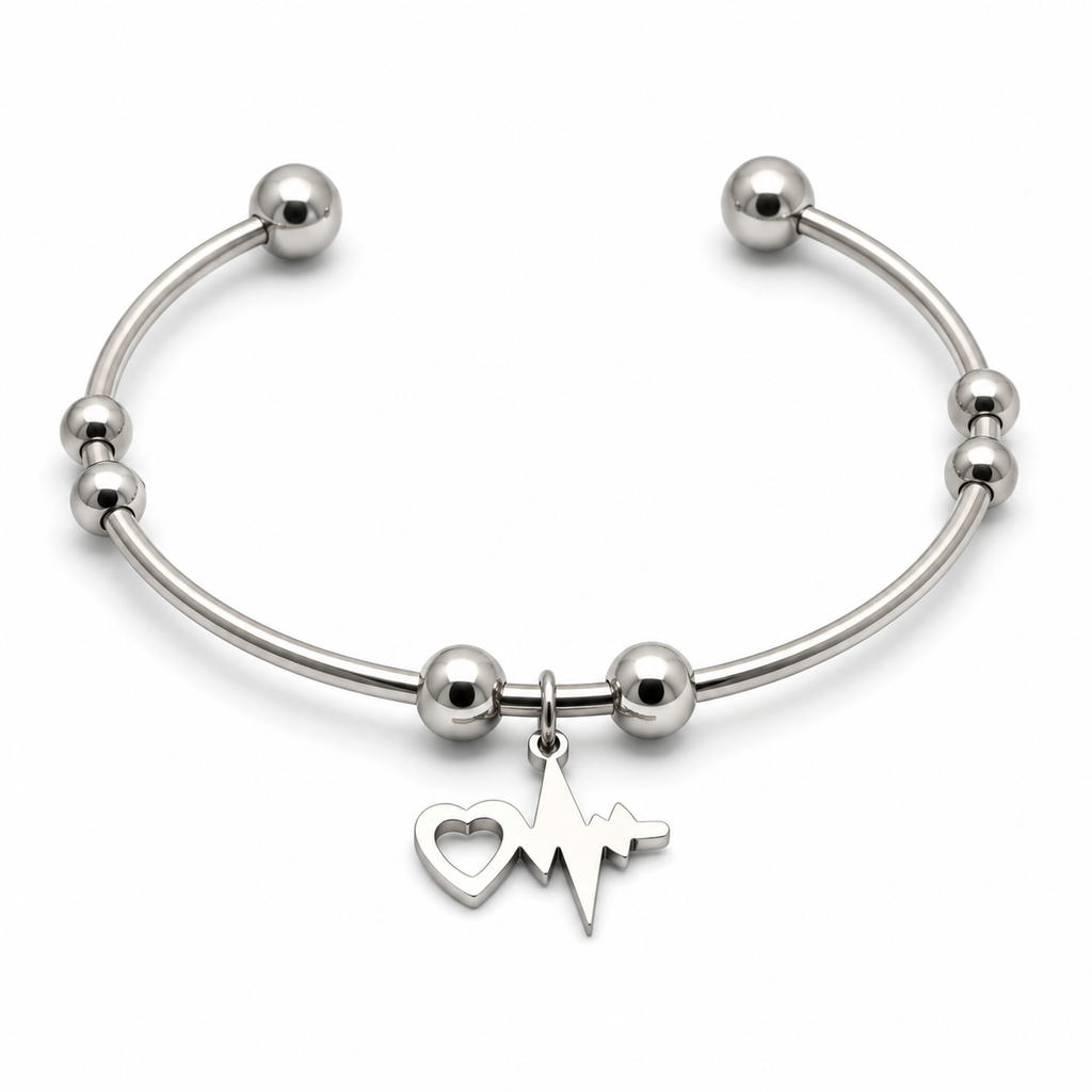 Bracciale “Battito del Cuore” | in acciaio inox