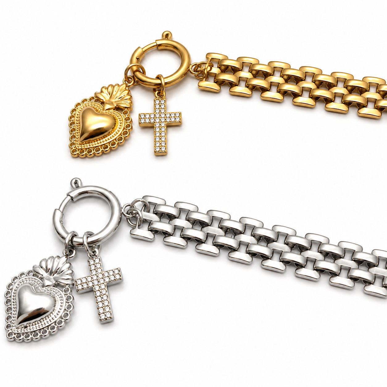 Bracciale “Cuore Promesso” | in acciaio inox