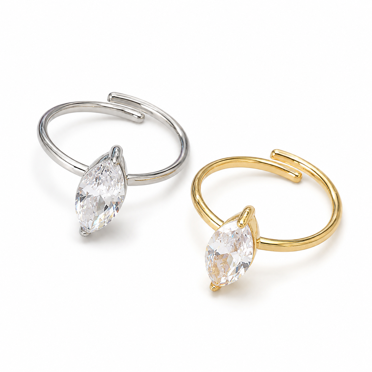 Anello “Lama di Luce” | in acciaio inox
