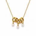 Collana “Danza di Perle” | in acciaio inox