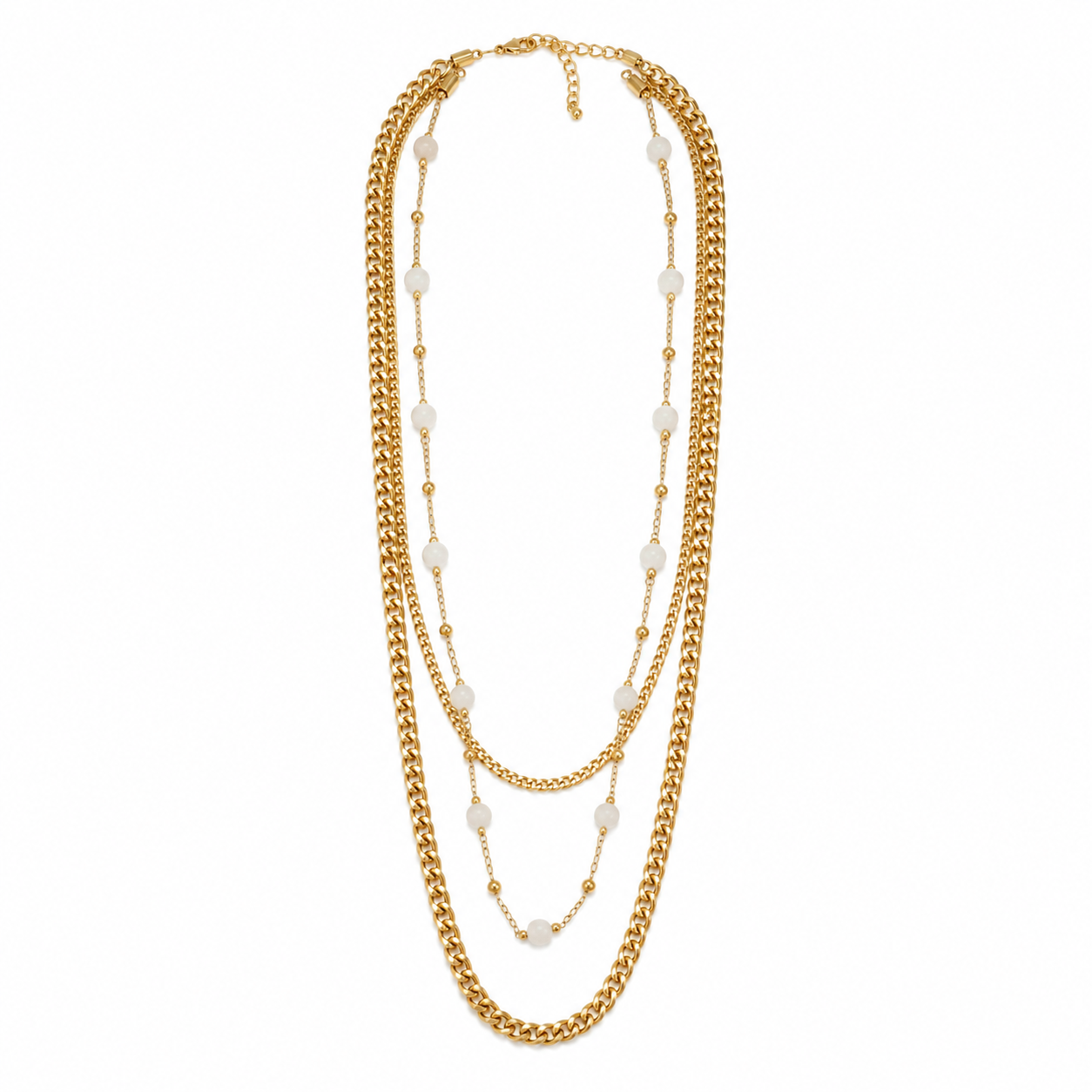 Collana “Armonia a Strati” | in acciaio inox