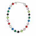 Collana “Giardino di Gemme” | in acciaio inox