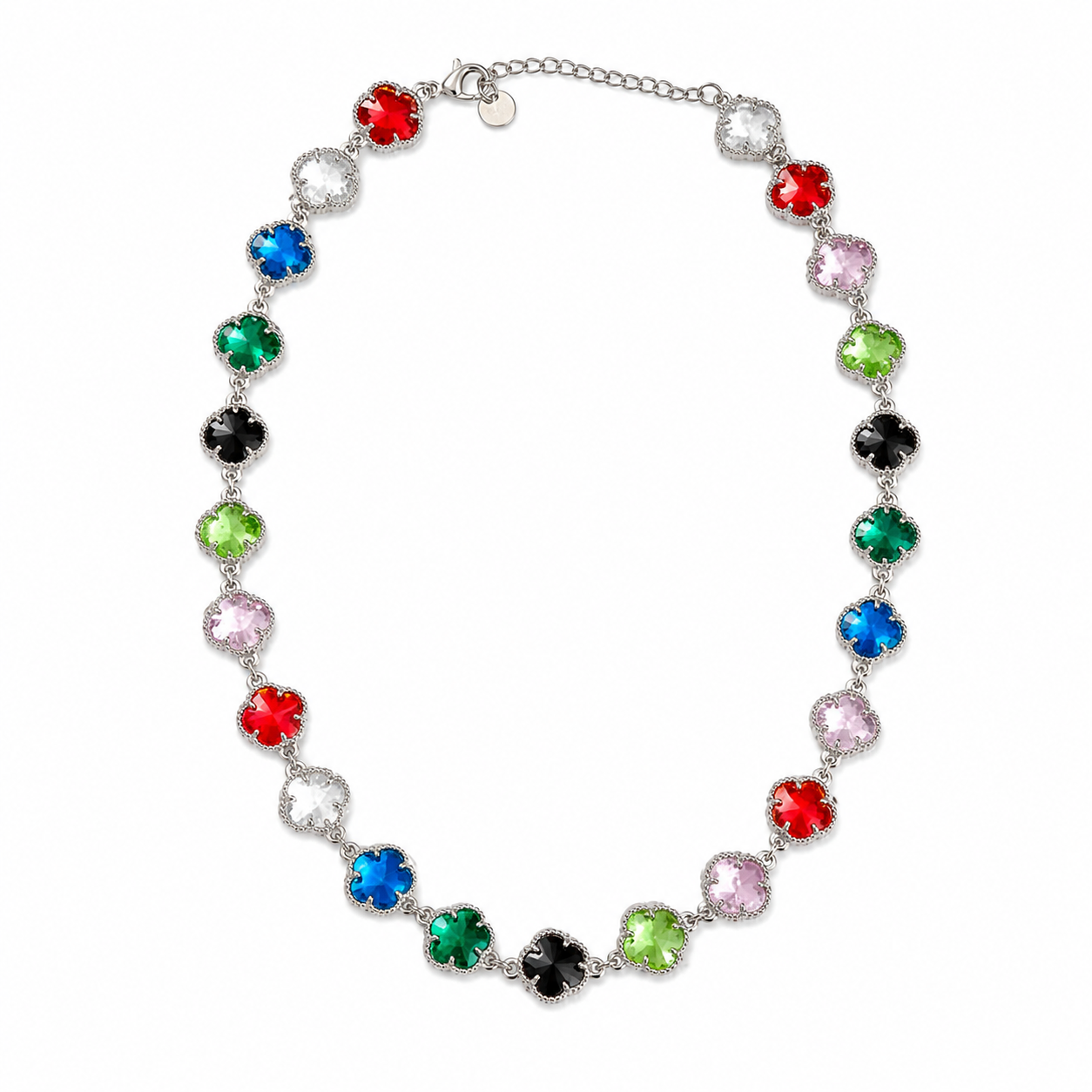 Collana “Giardino di Gemme” | in acciaio inox