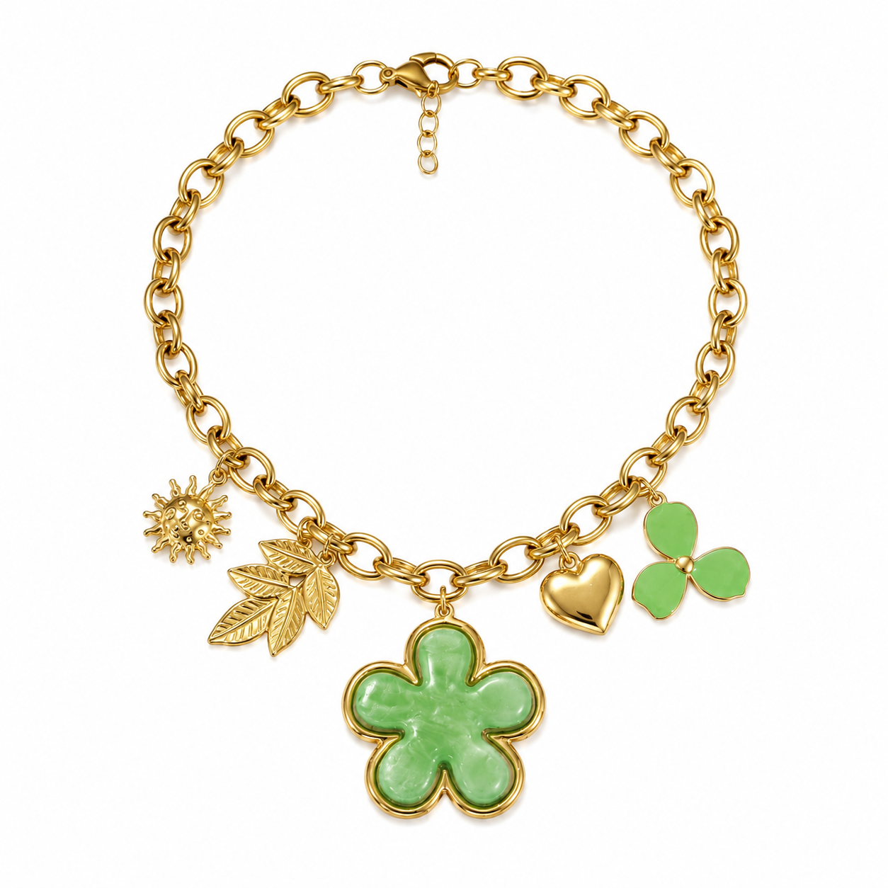 Collana “Fioritura” | in acciaio inox