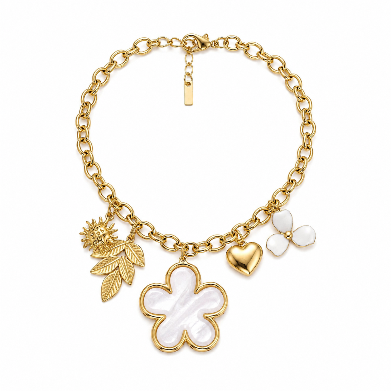 Collana “Fioritura” | in acciaio inox