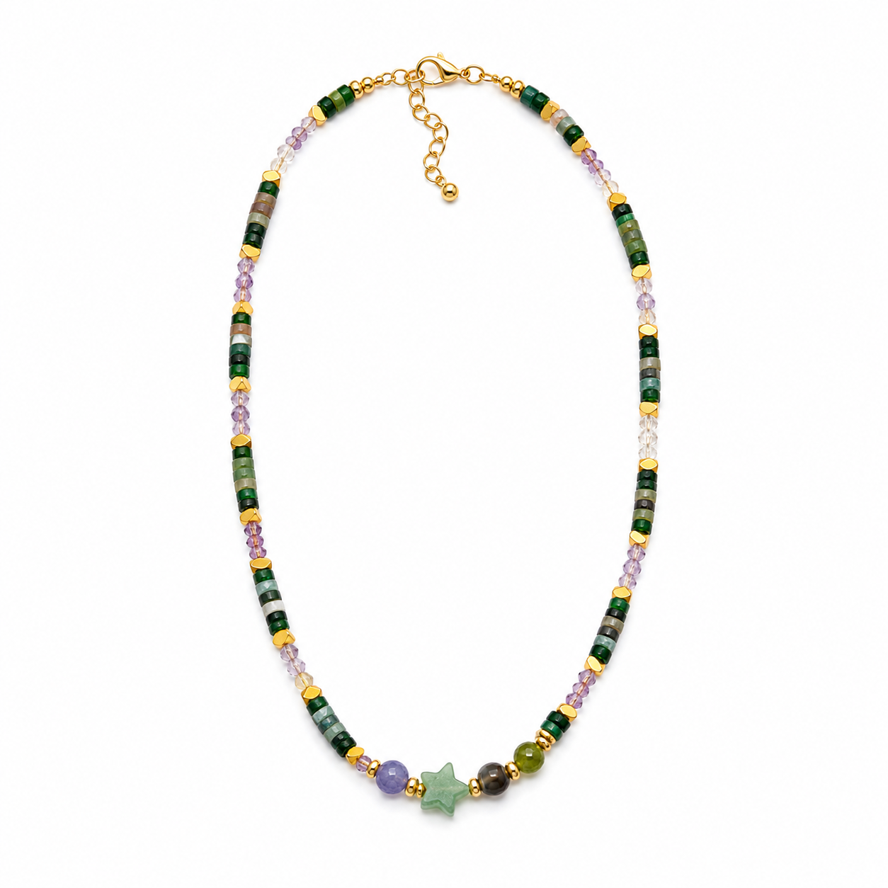 Collana con le pietre naturali AGATA 45CM