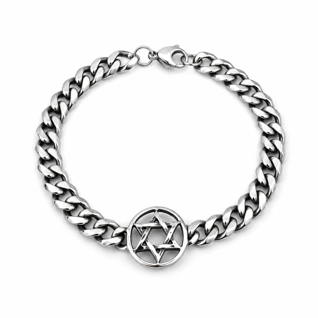 Bracciale Esagramma | 21cm | da uomo