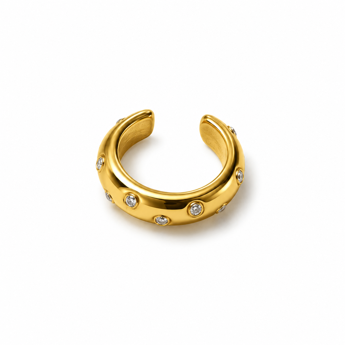Ear Cuff Mezzaluna | in acciaio inox