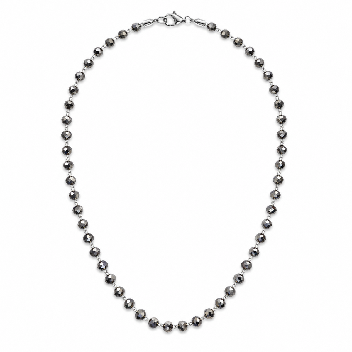 Collana Pepite grigio | in acciaio inox
