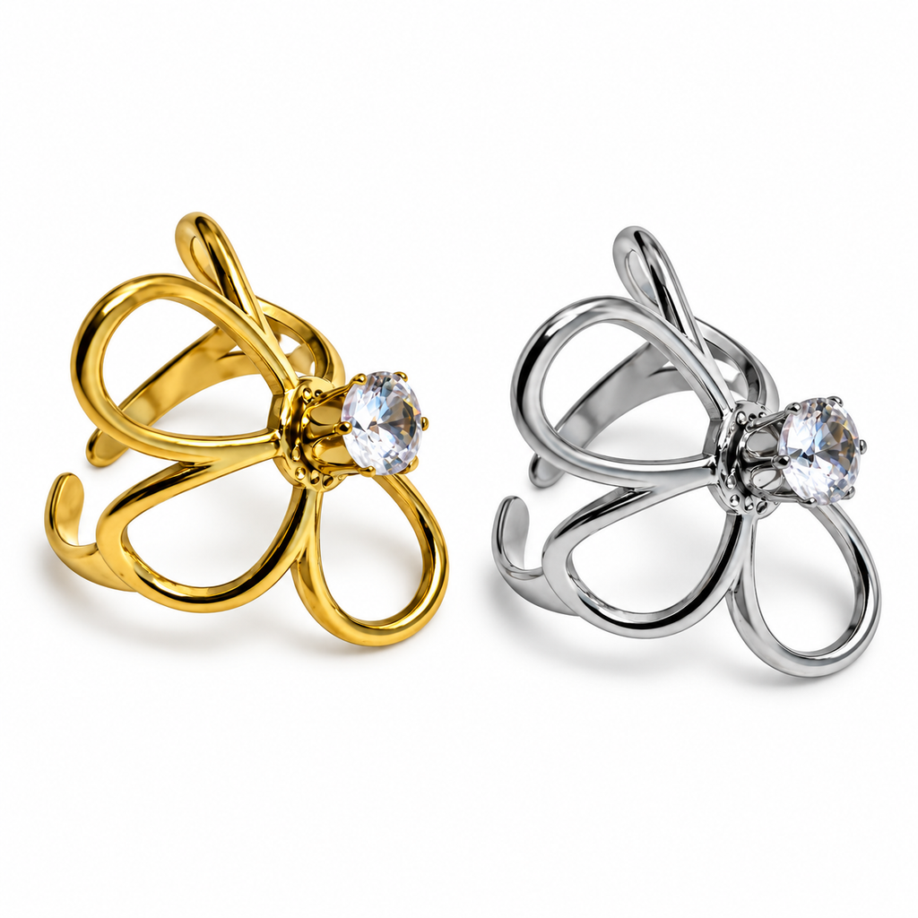 Anello Petalo | in acciaio inox