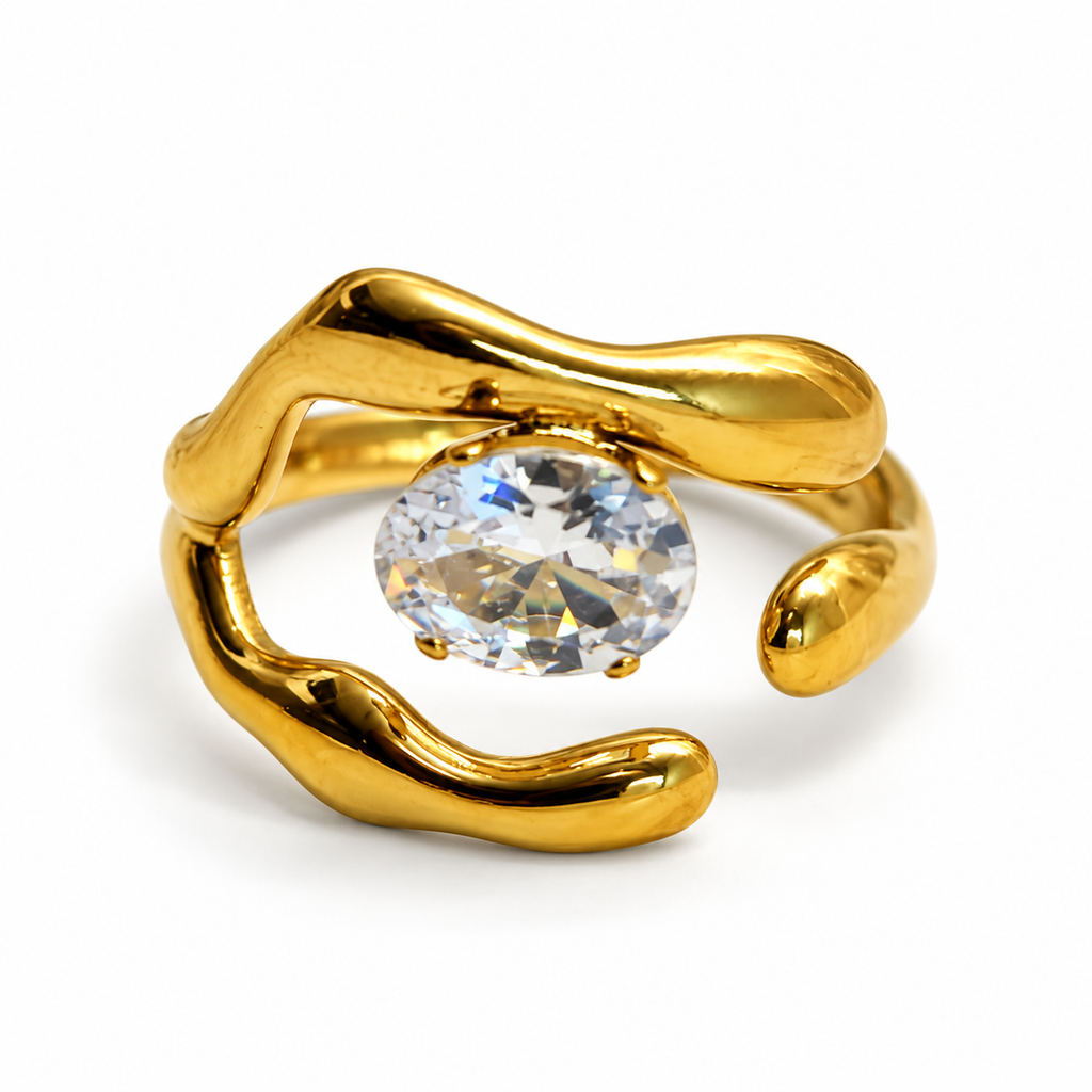 Anello Avvolto | in acciaio inox