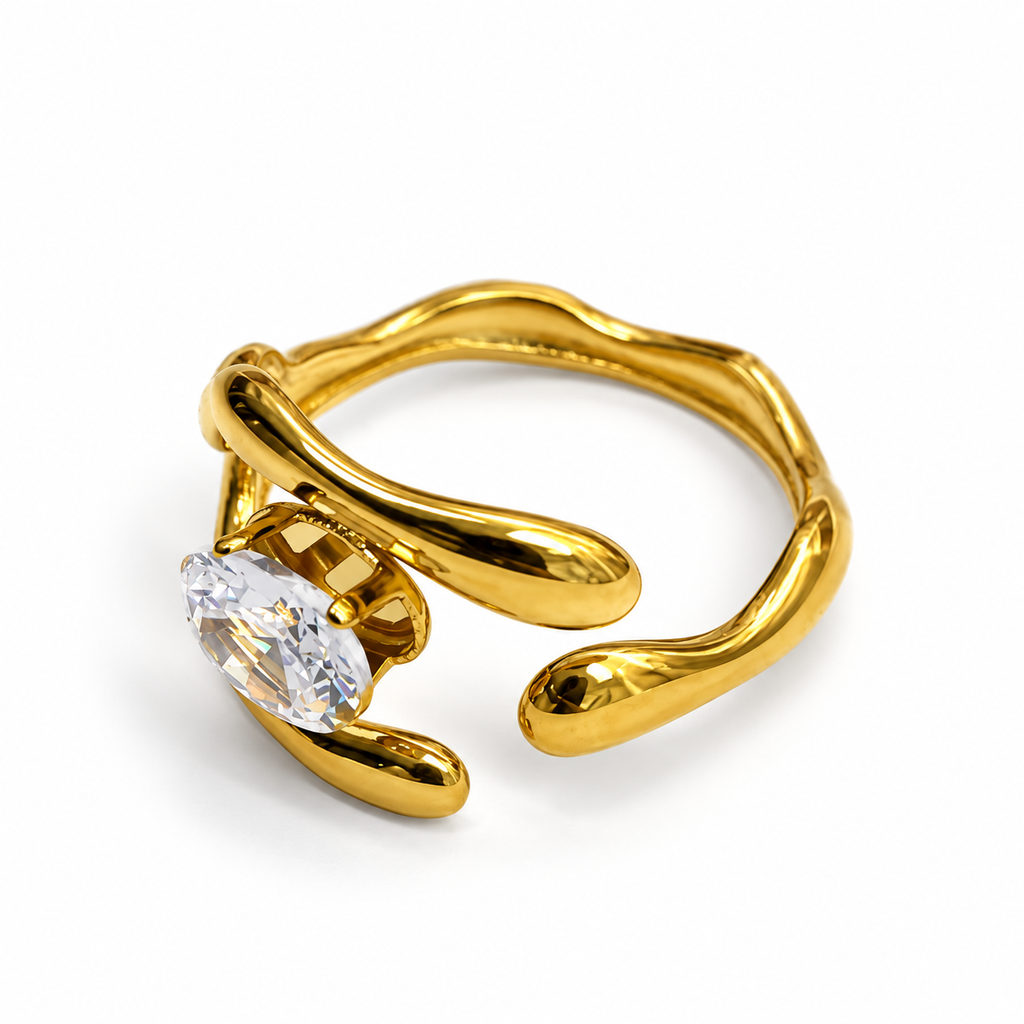 Anello Avvolto | in acciaio inox