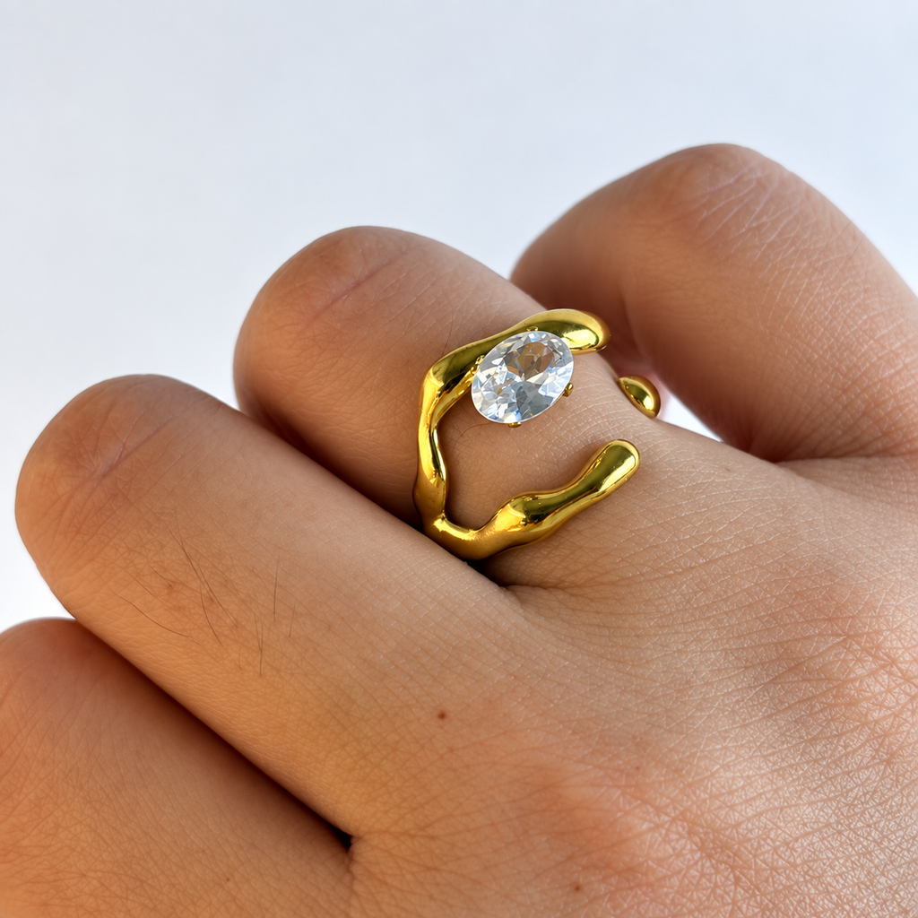 Anello Avvolto | in acciaio inox