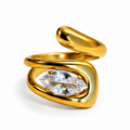 Anello Vortice | in acciaio inox