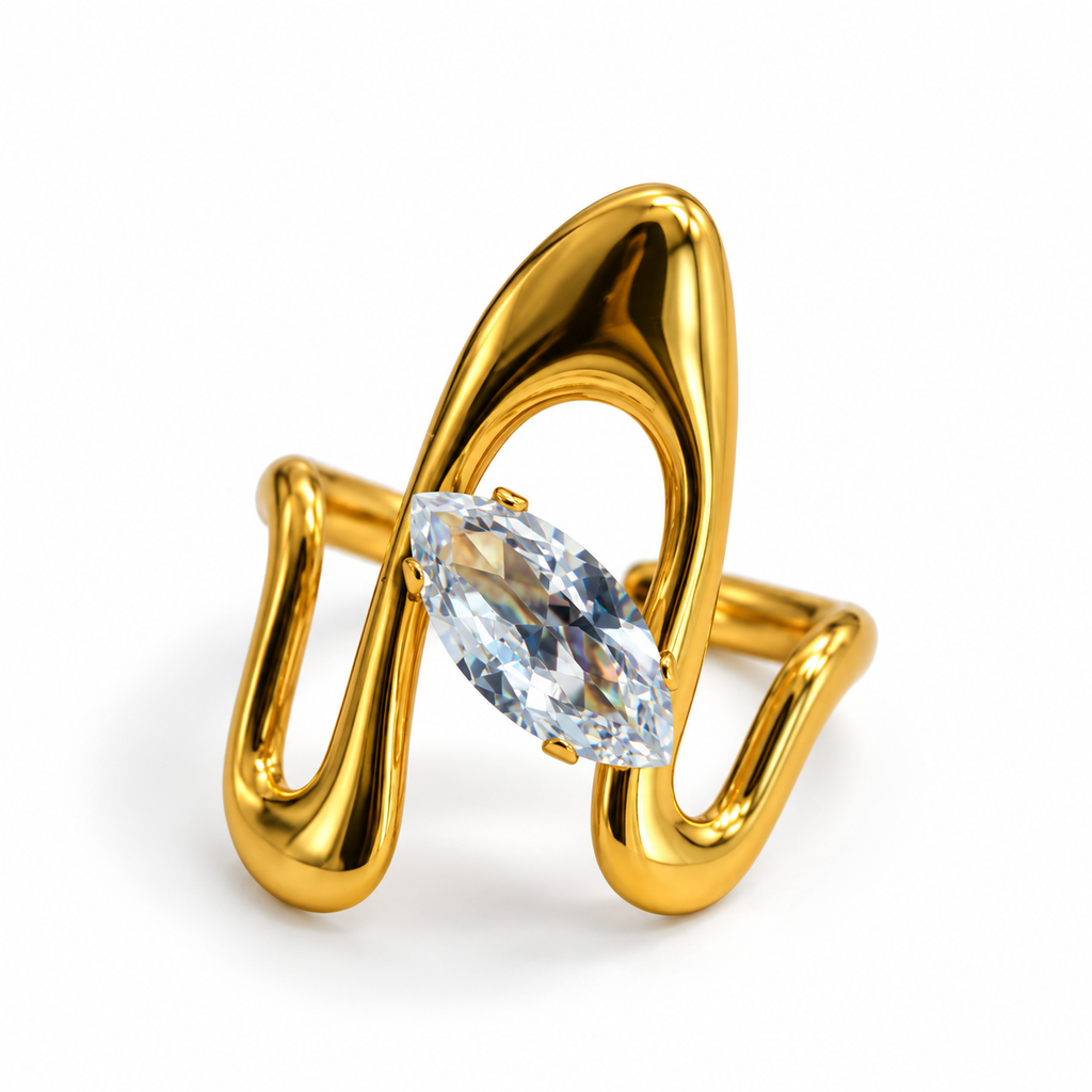 Anello Cresta | in acciaio inox