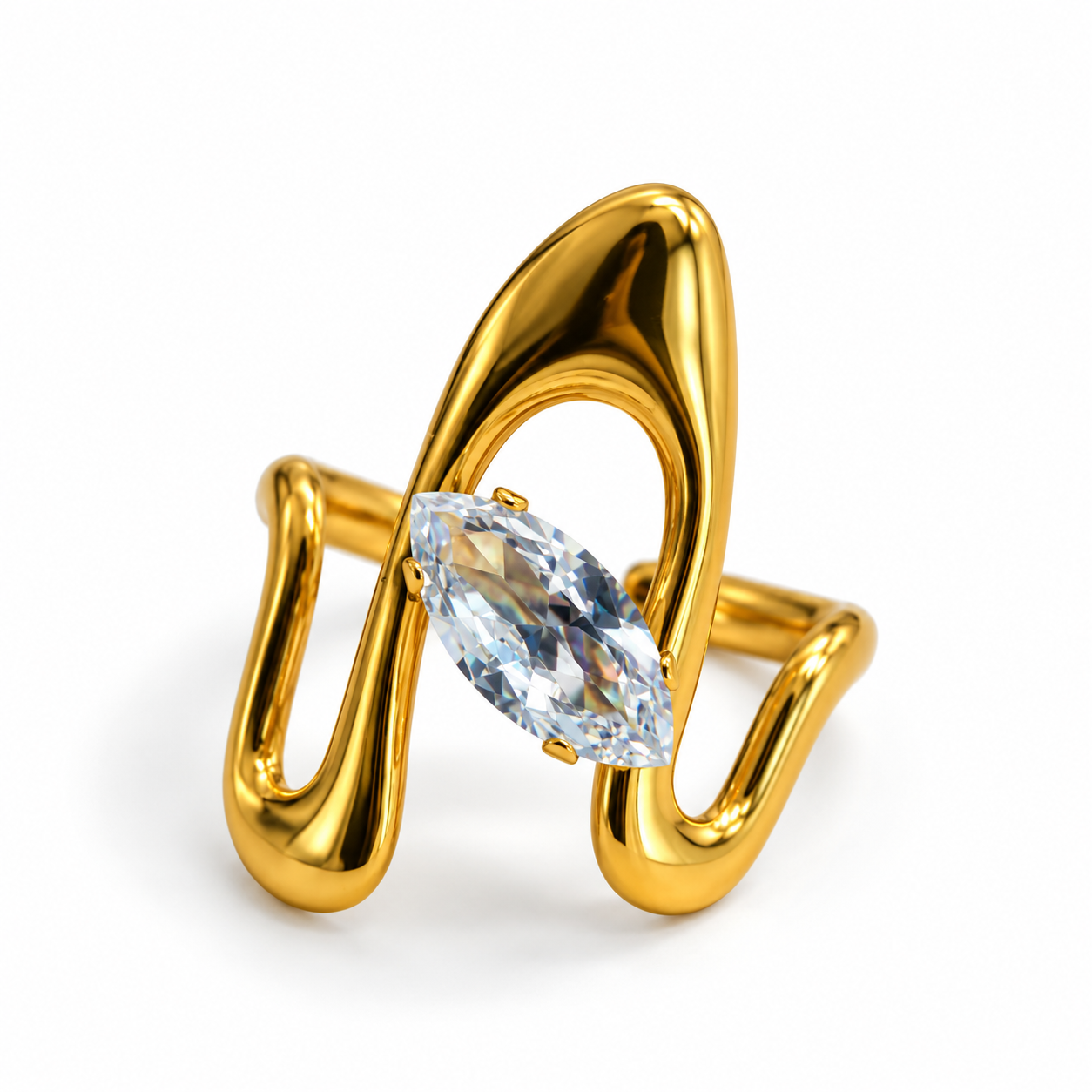 Anello Cresta | in acciaio inox