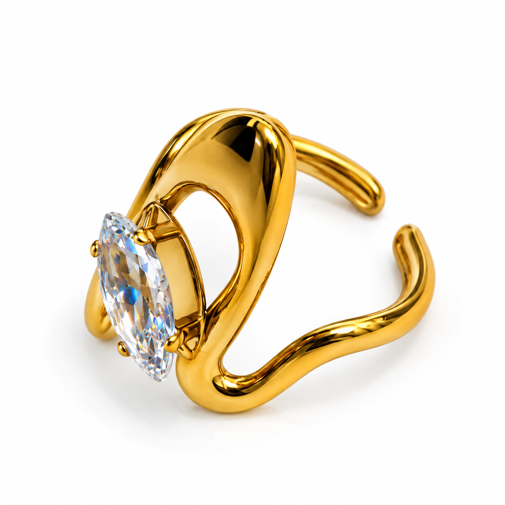 Anello Cresta | in acciaio inox