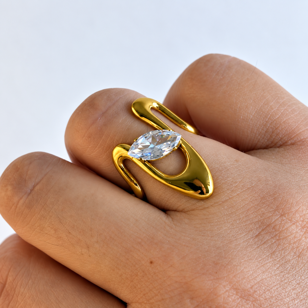 Anello Cresta | in acciaio inox