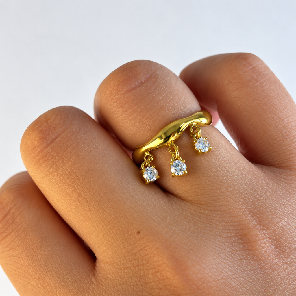 Anello Light spots | in acciaio inox