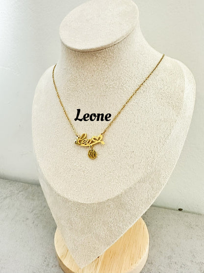 Collane zodiacali in acciaio inox (CZ1)lunghezza 45cm