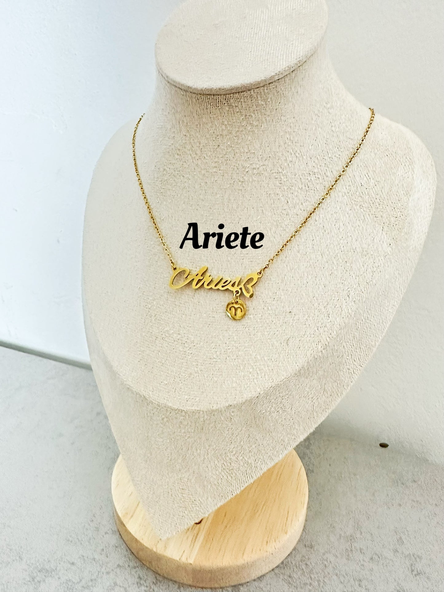 Collane zodiacali in acciaio inox (CZ1)lunghezza 45cm