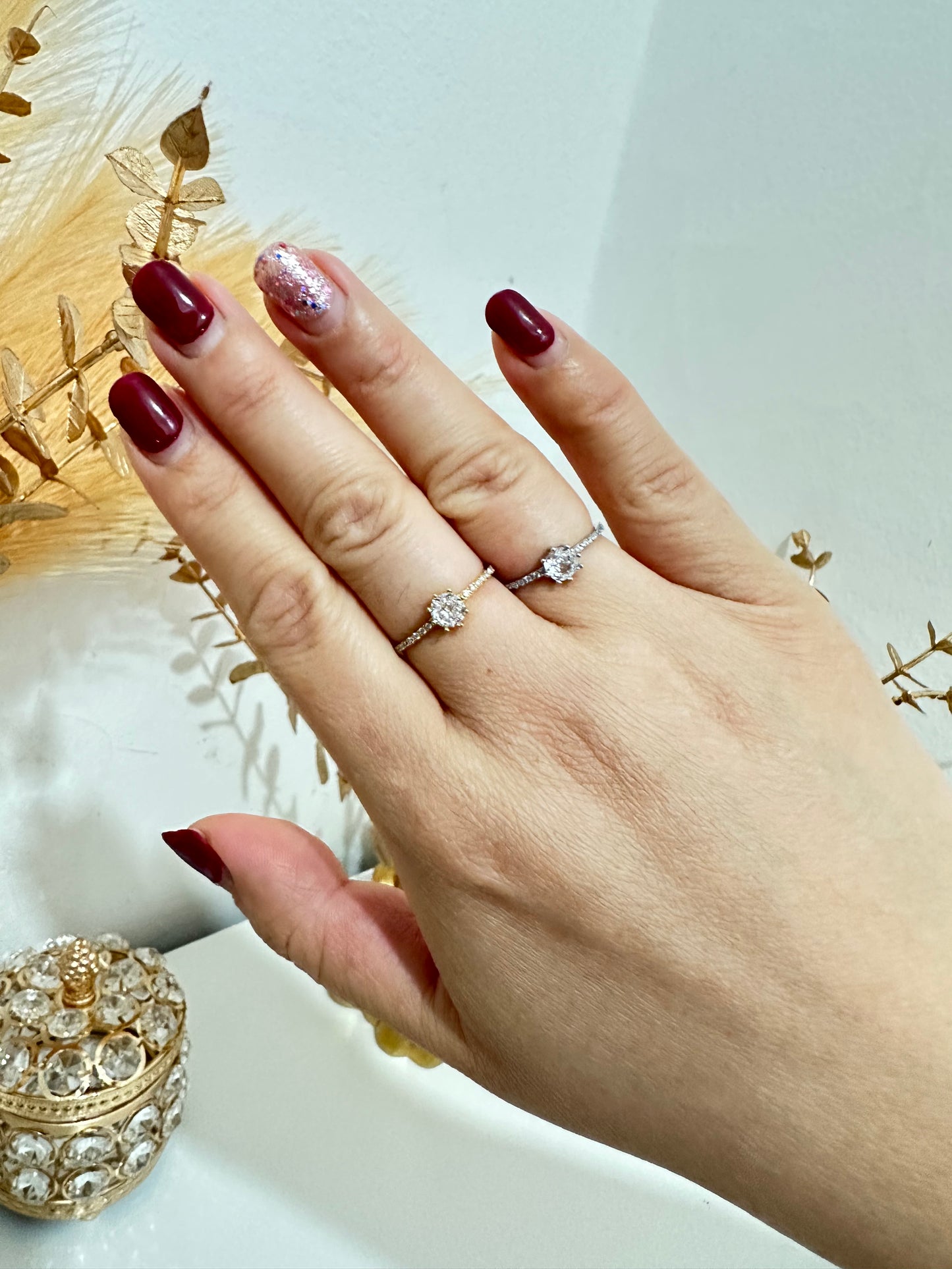 Anello solitario regolabile acciaio inox (A69)