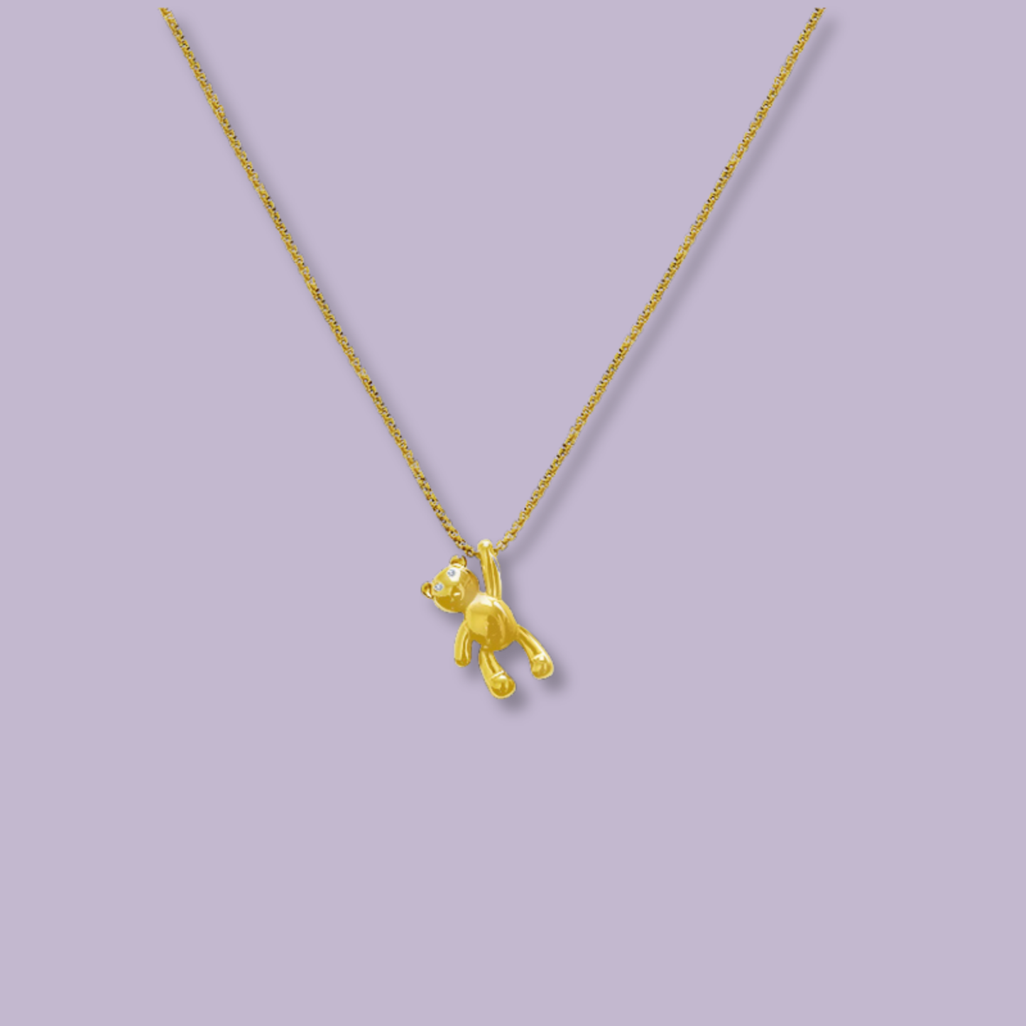 (C287)Collana Teddy appeso