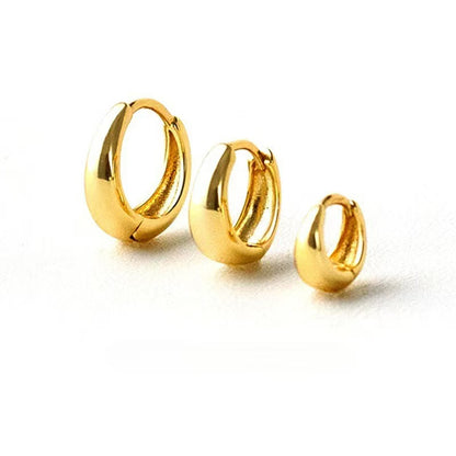 (O158)Set 3 orecchini cerchi (3 misure diverse)