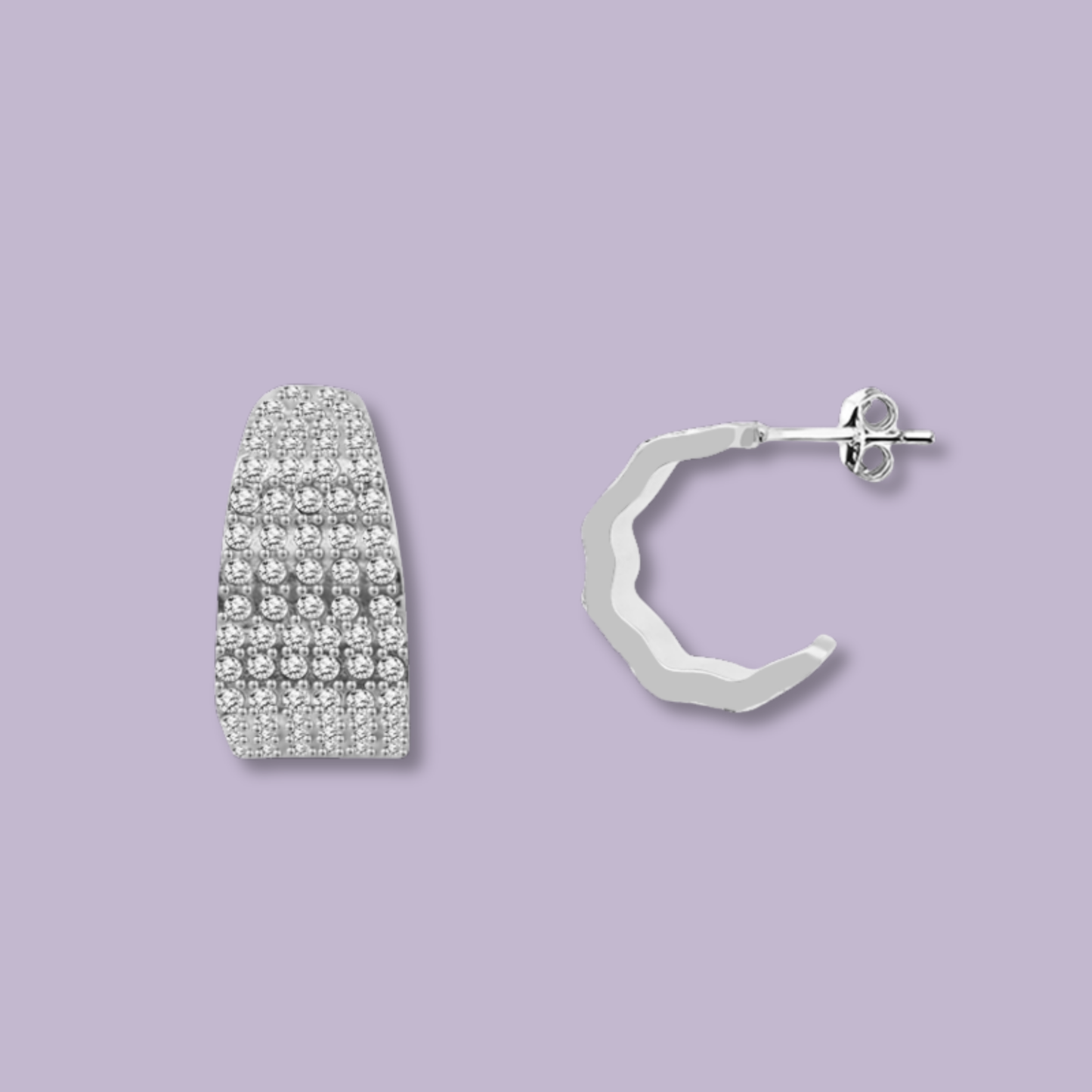 (O154)Orecchini curva chevalier