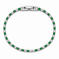 Bracciale tennis “Duetto” | lunghezza max 19cm | in acciaio inox