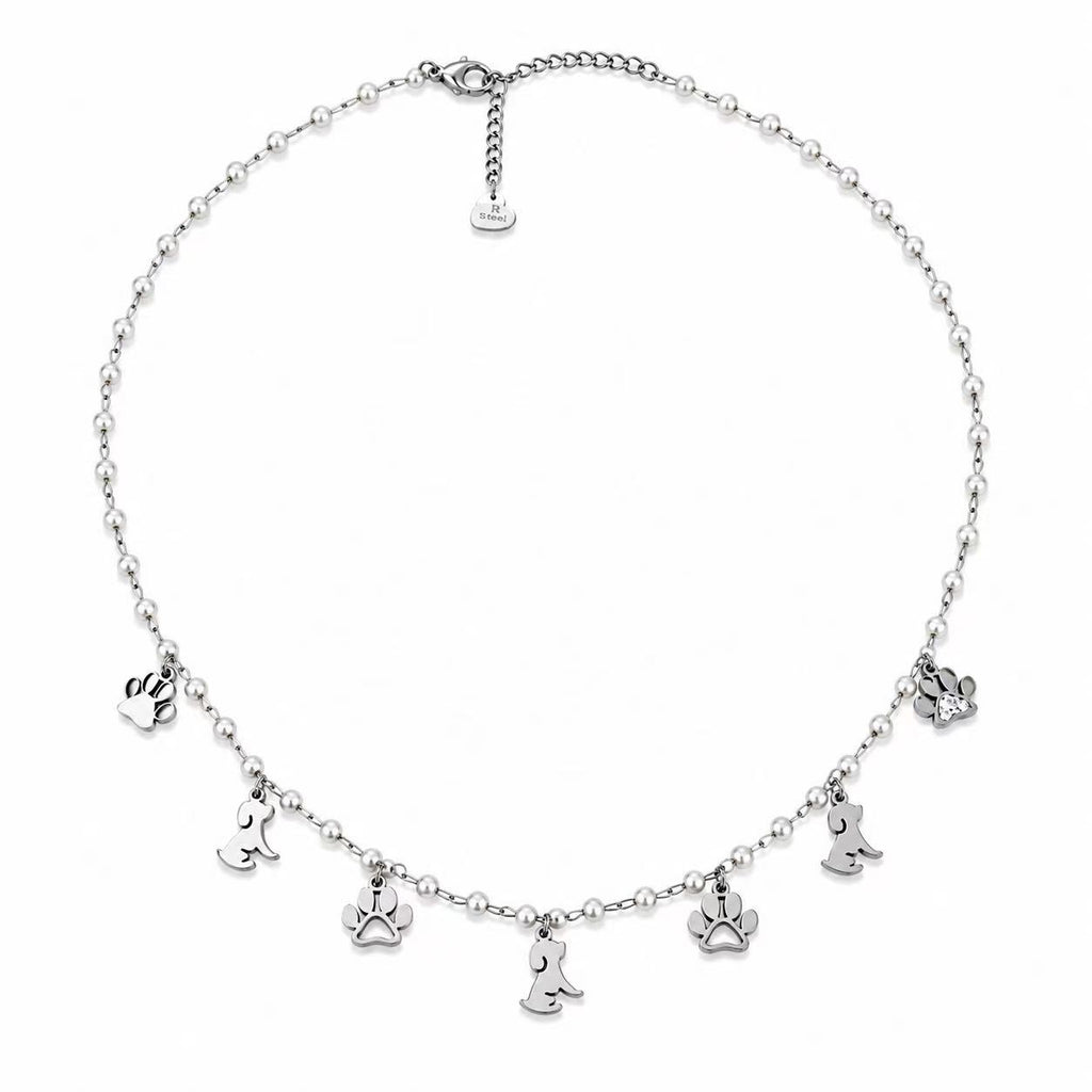 Collana “Zampette” | in acciaio inox