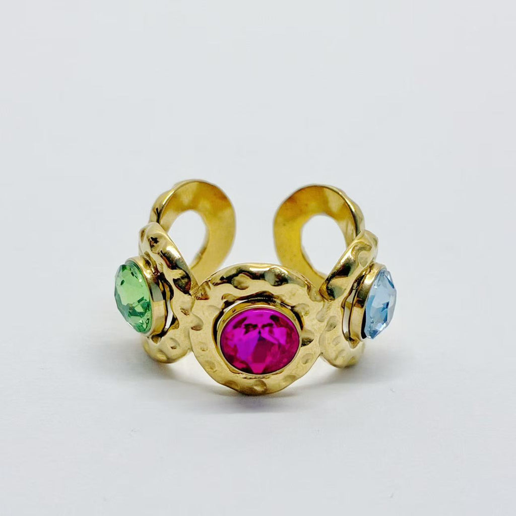 Anello “Battito Triplo” | in acciaio inox