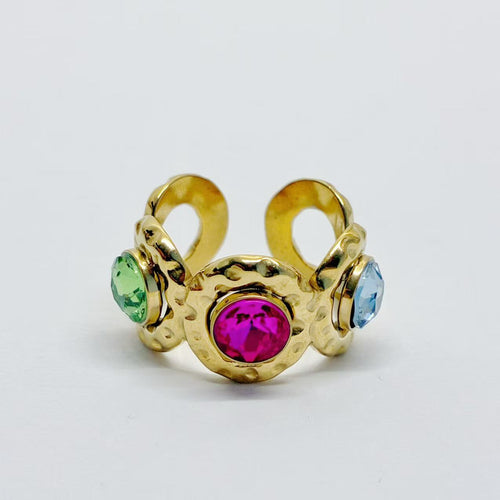 Anello “Battito Triplo” | in acciaio inox