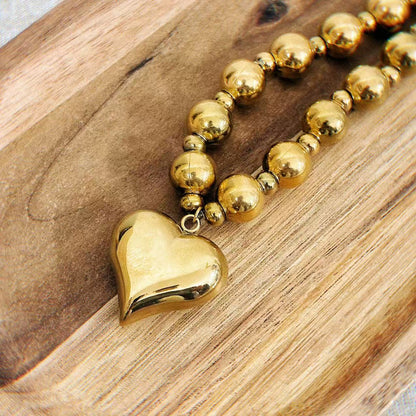 Collana Cuore Bombato